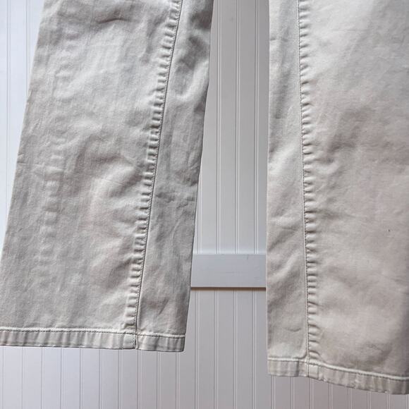 Tommy Jeans Junior's 5 Beige Bootcut Khakis Pants Low Rise Stretch Y2K Style - Picture 7 of 13